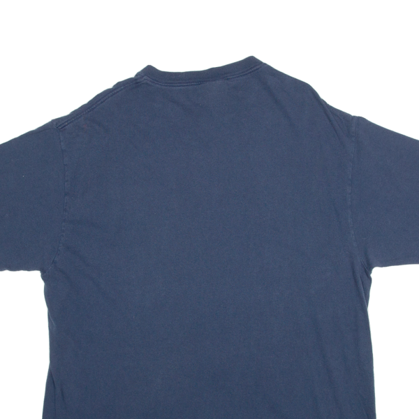 REEBOK Mens T-Shirt Blue V-Neck L For Discount