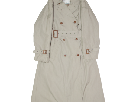 ENSIGN Womens Trench Coat Grey 90s UK 10 For Sale