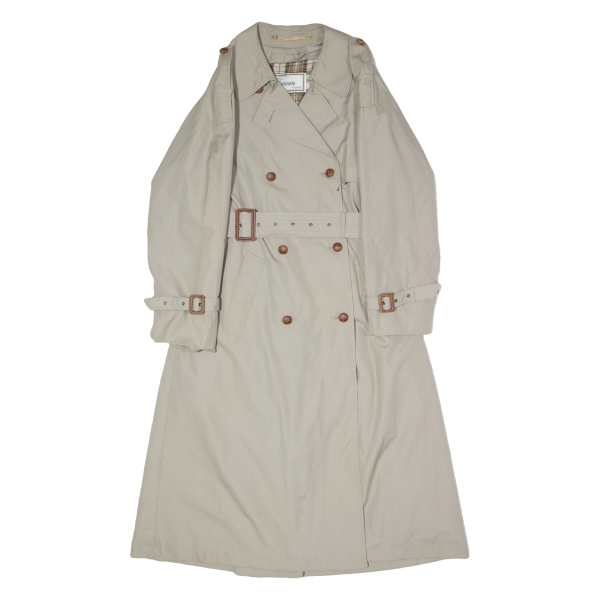 ENSIGN Womens Trench Coat Grey 90s UK 10 For Sale