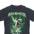 THUNDER Helloween Mens Band T-Shirt Black Crew Neck L on Sale