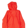 COLUMBIA Mens Rain Jacket Red Nylon Hooded XL Supply