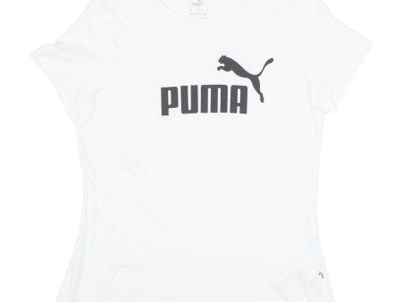 PUMA Womens T-Shirt White L Cheap