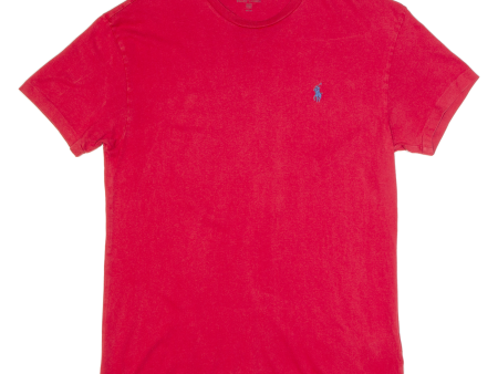 POLO RALPH LAUREN Mens T-Shirt Red XS Sale