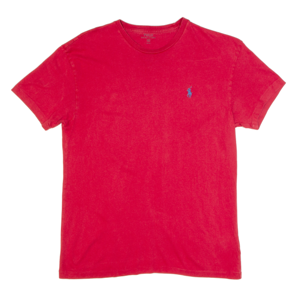 POLO RALPH LAUREN Mens T-Shirt Red XS Sale