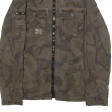 RIVER ISLAND Mens Military Jacket Brown Camouflage S Discount