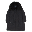 FRENCH CONNECTION Womens Parka Coat Black Hooded M Online Hot Sale