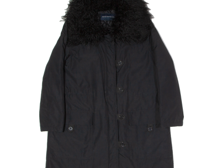 FRENCH CONNECTION Womens Parka Coat Black Hooded M Online Hot Sale