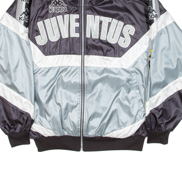 KAPPA Juventus FC Mens Track Jacket Blue Nylon 90s Colourblock M For Cheap