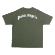 PALM ANGELS Mens T-Shirt Green S For Cheap