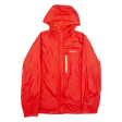 COLUMBIA Mens Rain Jacket Red Nylon Hooded XL Supply