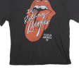 Rolling Stones Band Womens Band T-Shirt Black 70s 2XL Cheap