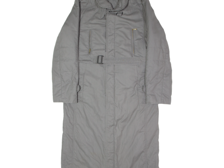 Mens Trench Coat Grey 80s M For Discount