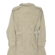 TELEMAC Belted Womens Trench Coat Beige UK 16 Discount