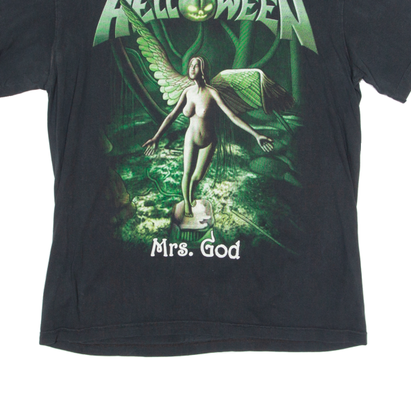 THUNDER Helloween Mens Band T-Shirt Black Crew Neck L on Sale