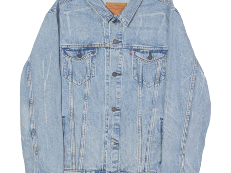 LEVI S Mens Denim Jacket Blue 2XL For Cheap