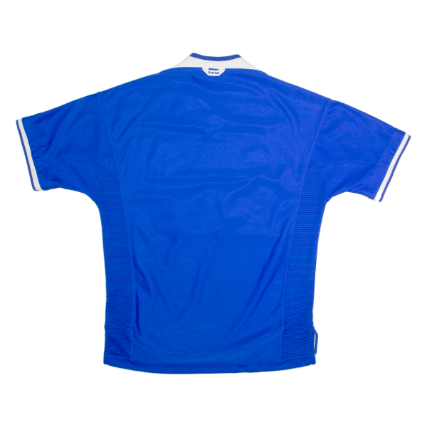 UMBRO Everton Mens Football Shirt T-Shirt Blue V-Neck M Fashion