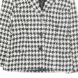 TATTOO Womens Blazer Jacket Cream Wool Houndstooth S For Discount