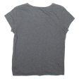 POLO RALPH LAUREN Womens T-Shirt Grey V-Neck L Sale