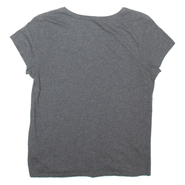 POLO RALPH LAUREN Womens T-Shirt Grey V-Neck L Sale