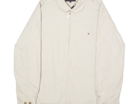 TOMMY HILFIGER Mens Lined Jacket Cream 2XL Hot on Sale