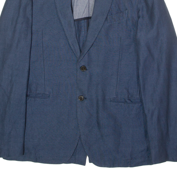 TOMMY HILFIGER Mens Blazer Jacket Blue Linen M Online Hot Sale