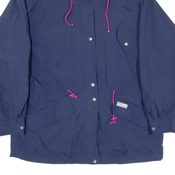 SCHOFFEL Gore-Tex Womens Rain Jacket Blue 90s Hooded M Supply