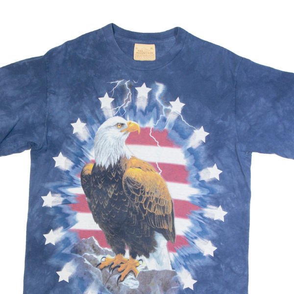 THE MOUNTAIN American Eagle Mens T-Shirt Blue USA M For Discount