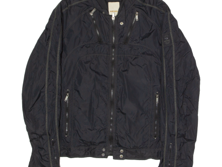 DIESEL Mens Jacket Black Nylon 2XL Online now