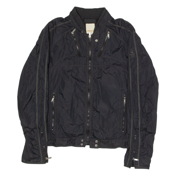 DIESEL Mens Jacket Black Nylon 2XL Online now