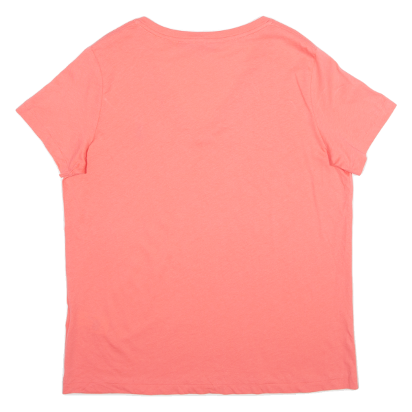 POLO RALPH LAUREN Womens T-Shirt Pink V-Neck L Cheap