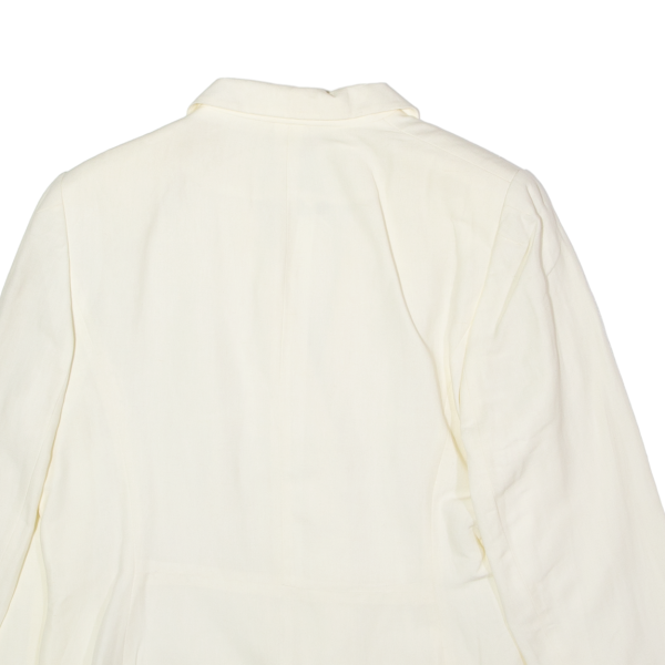 LAURA ASHLEY Womens Blazer Jacket Cream Viscose UK 18 Online now