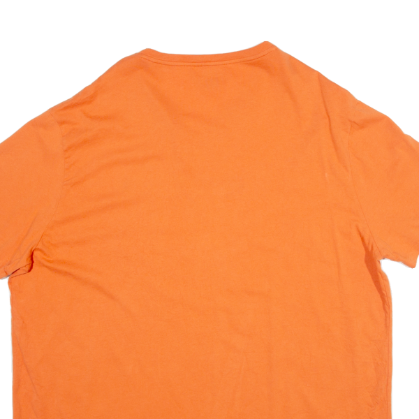 POLO RALPH LAUREN Womens T-Shirt Orange V-Neck 2XL Fashion