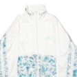 EITREL Womens Shell Jacket White 90s Crazy Pattern UK 16 Hot on Sale