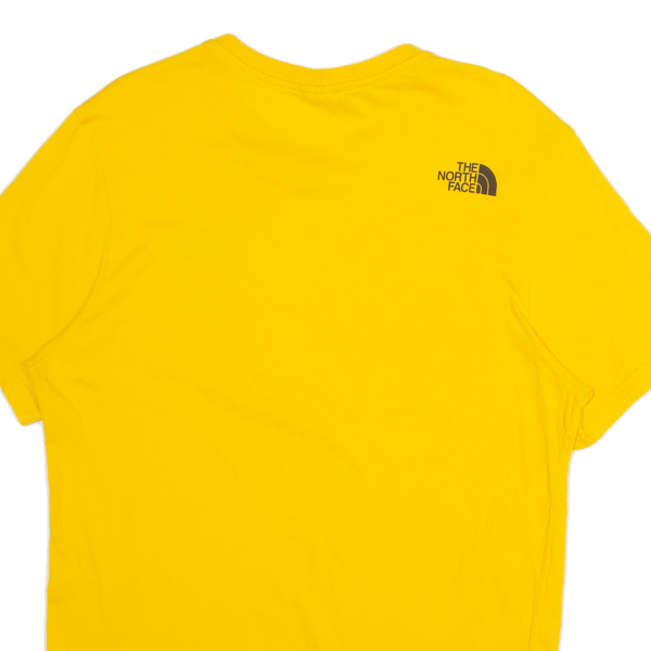 THE NORTH FACE Mens T-Shirt Yellow M on Sale