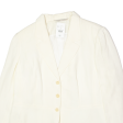 LAURA ASHLEY Womens Blazer Jacket Cream Viscose UK 18 Online now