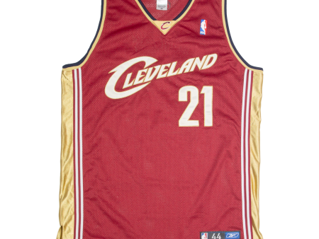 REEBOK Cleveland Cavaliers Mens Jersey Red Sleeveless USA V-Neck L For Cheap