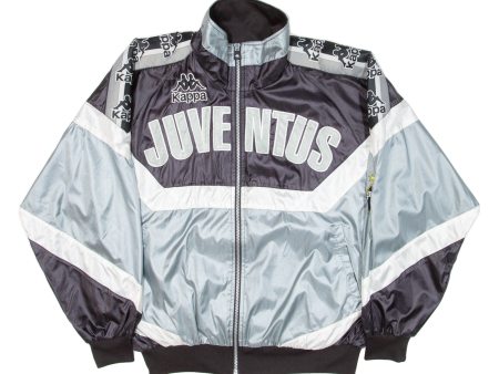 KAPPA Juventus FC Mens Track Jacket Blue Nylon 90s Colourblock M For Cheap