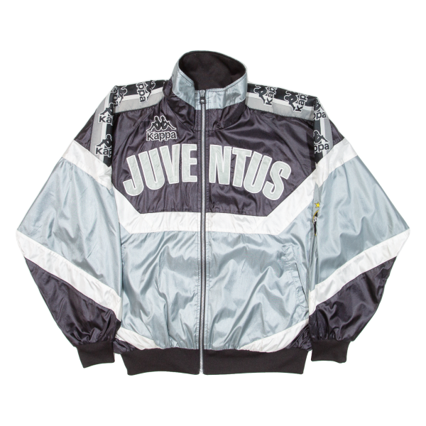 KAPPA Juventus FC Mens Track Jacket Blue Nylon 90s Colourblock M For Cheap