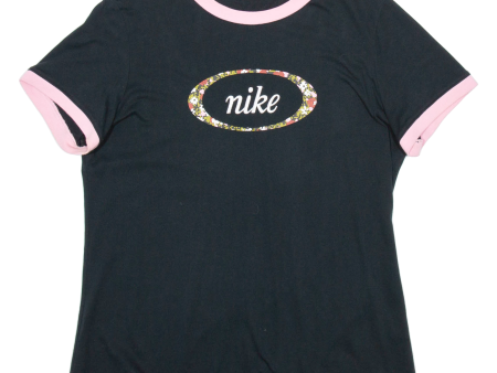 NIKE Womens T-Shirt Black L on Sale