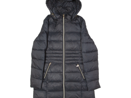 GUESS Womens Puffer Coat Black UK 4 For Cheap