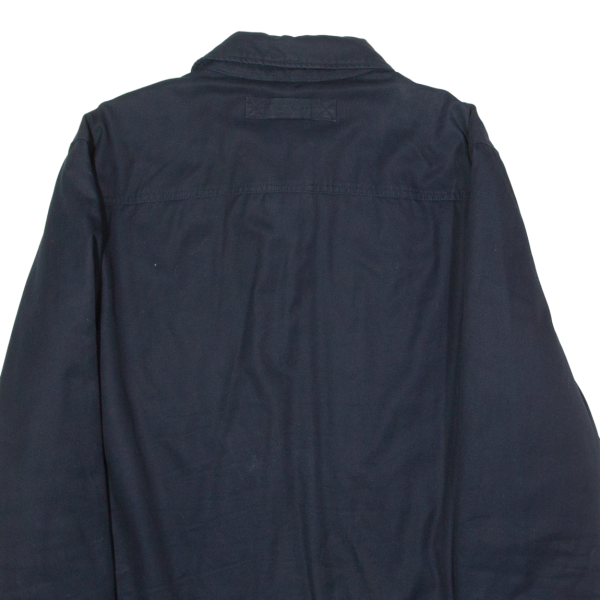 GANT Windcheater Mens Lined Jacket Blue Twill XL Online Sale