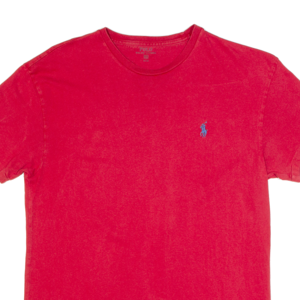 POLO RALPH LAUREN Mens T-Shirt Red XS Sale