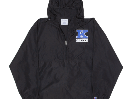 CHAMPION K Soccer Pullover Mens Anorak Jacket Black USA Hooded M For Discount