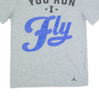 NIKE You Run I Fly Mens T-Shirt Grey S Discount