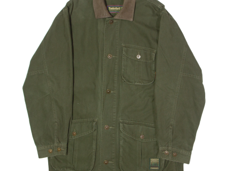 TIMBERLAND Mens Chore Coat Green Canvas 90s S Online