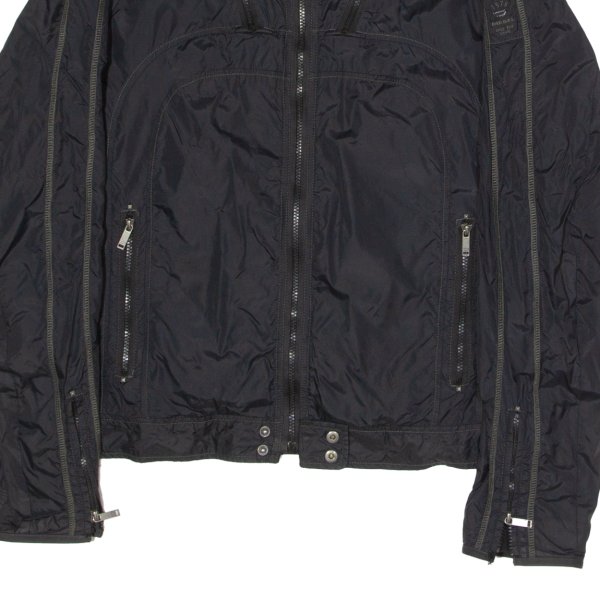 DIESEL Mens Jacket Black Nylon 2XL Online now