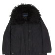 FRENCH CONNECTION Womens Parka Coat Black Hooded M Online Hot Sale