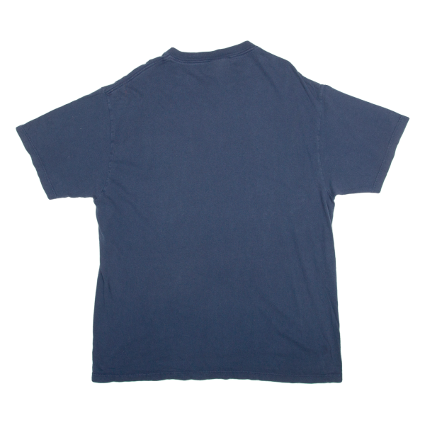 REEBOK Mens T-Shirt Blue V-Neck L For Discount