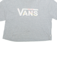 VANS Cropped Womens T-Shirt Grey S Sale