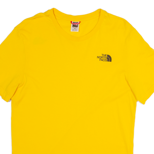 THE NORTH FACE Mens T-Shirt Yellow M on Sale